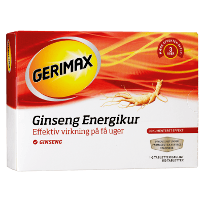 Gerimax stærk ginseng rød (150 tab) 