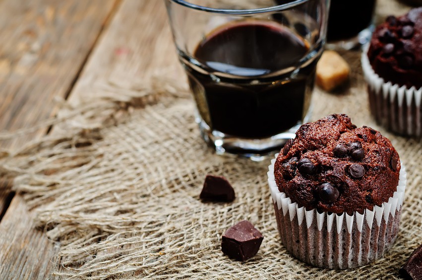 Muffins Med Kaffe Og Chokoladestykker