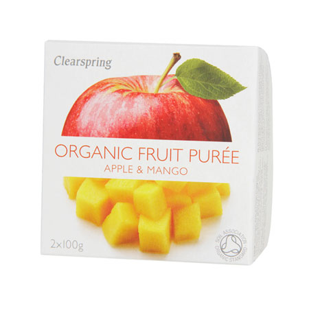 Clearspring Organic Frugtpuré Æble & Mango Ø (200 gr) thumbnail