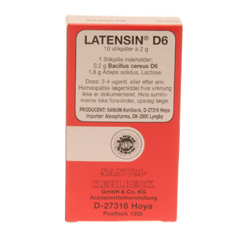 Latensin D6 Stikpiller (10 stk)