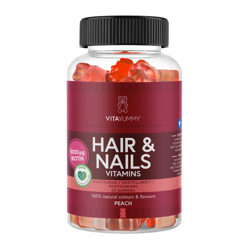VitaYummy Hair & Nails Peach Limited Edition (60 stk) thumbnail