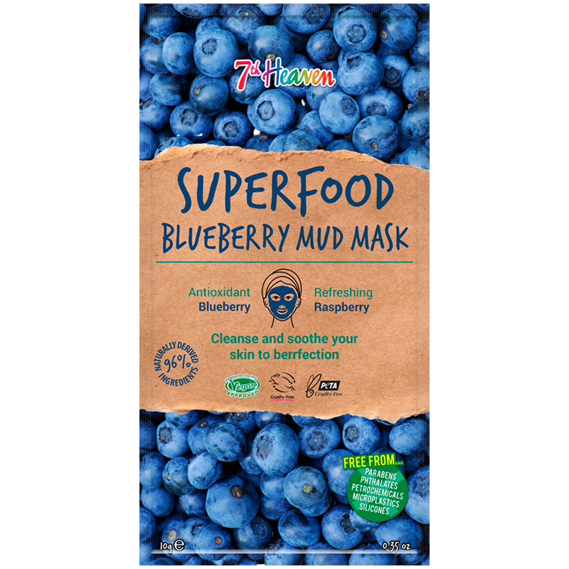 Billede af 7th Heaven Superfood Blueberry Mud Mask (10 g)