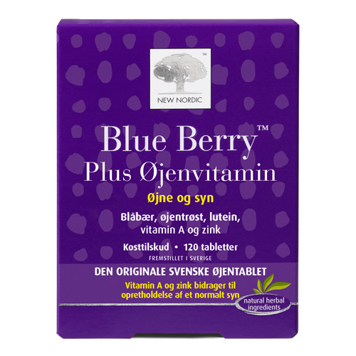New Nordic Blue Berry Plus Øjenvitamin (120 tabletter) thumbnail