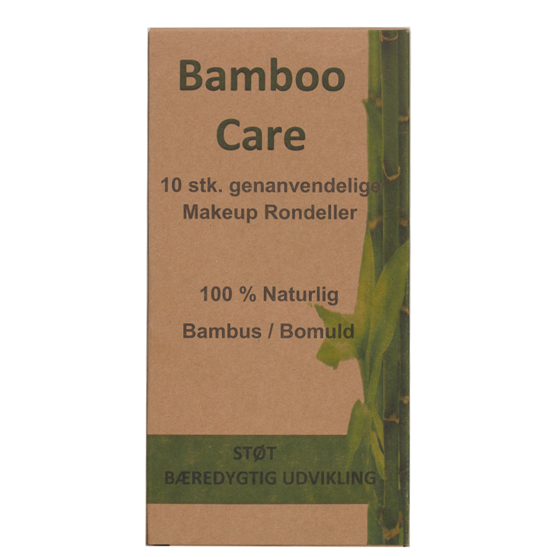Billede af Bamboo Pro Makeup rondeller, Bambus & Bomuld, Genanvendelige 8 cm i diameter (10 stk)