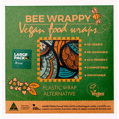 Billede af Bee Wrappy Vegan Food Wraps 2 x large (1 pk)