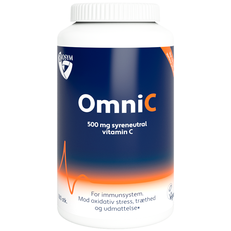 Biosym Omni C 500 mg C vitamin (180 tabletter) thumbnail