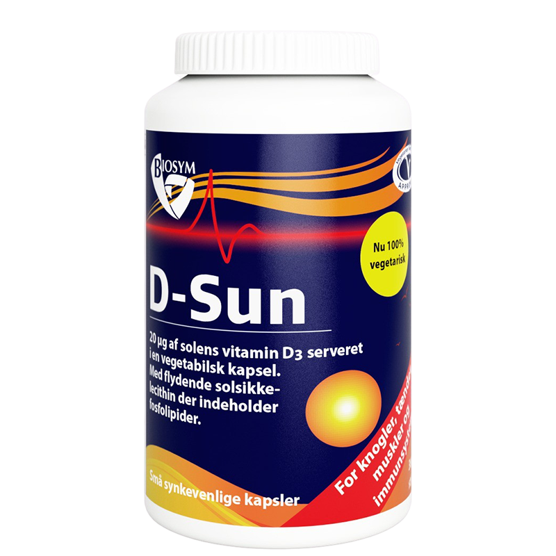 Billede af Biosym D-Sun 20 µg D-Vitamin (360 kap)