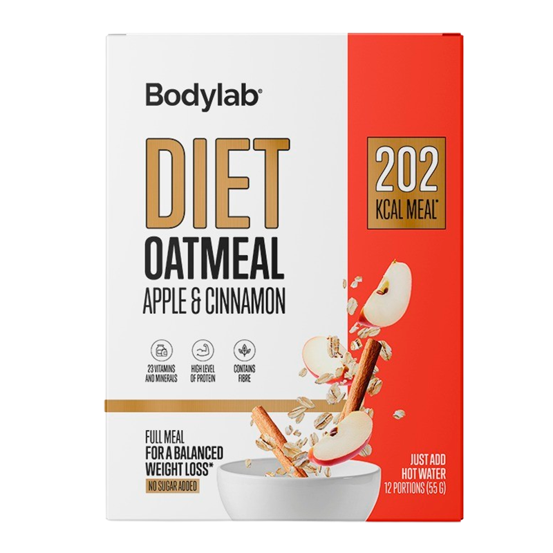 Bodylab Diet Oatmeal Box Apple & Cinnamon (12x55 g)