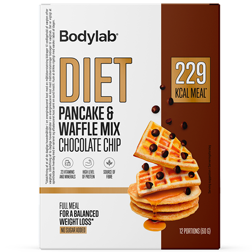 Billede af Bodylab Diet Pancake & Waffle Mix Chocolate Chip (12x60 g)