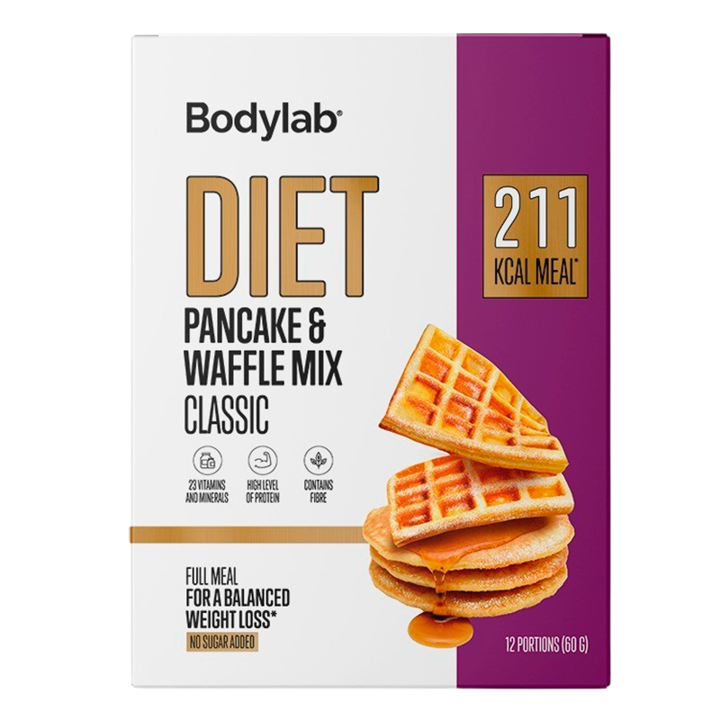 Billede af Bodylab Diet Pancake & Waffle Mix Classic (12x60 g)