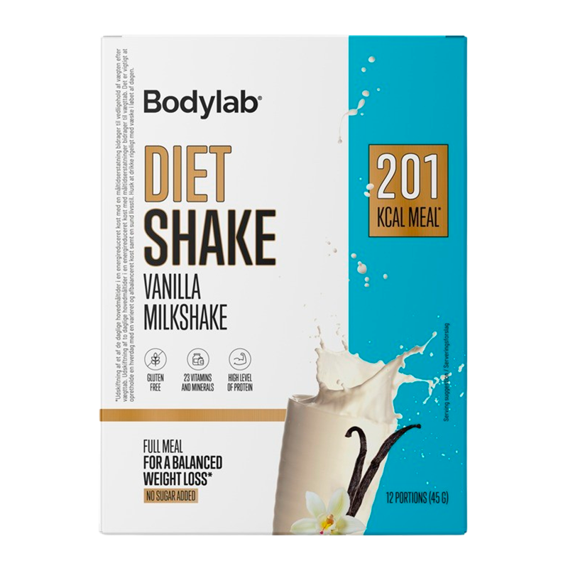 Bodylab Diet Shake Box Vanilla Milkshake (12x45 g)