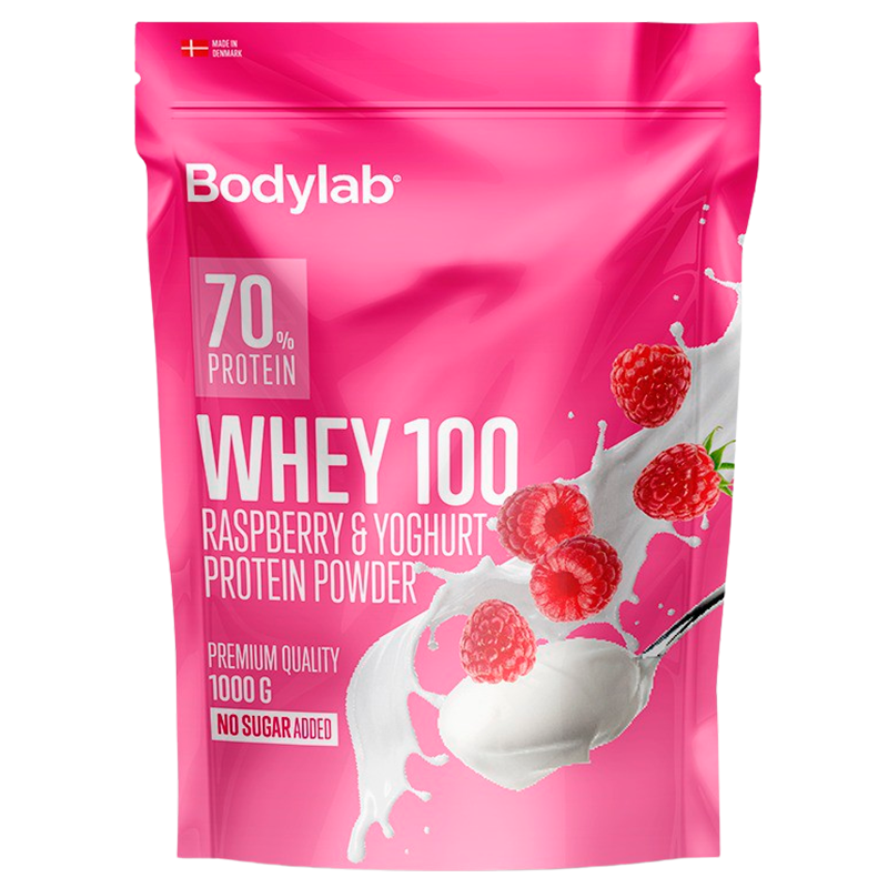 Bodylab Whey 100 Raspberry & Yoghurt (1000 g) thumbnail
