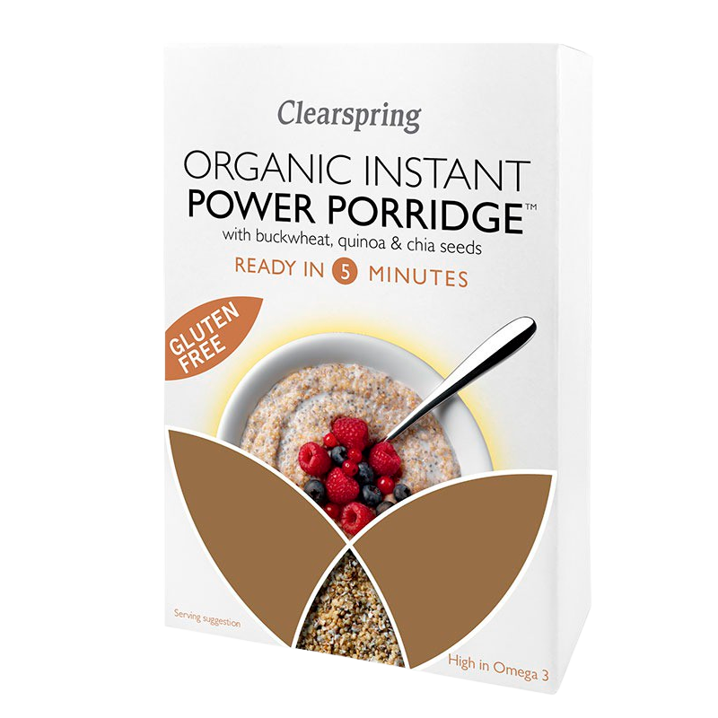 Clearspring Instant Power Porridge M. Quinoa, Boghvede & Chia Ø (160 g) thumbnail