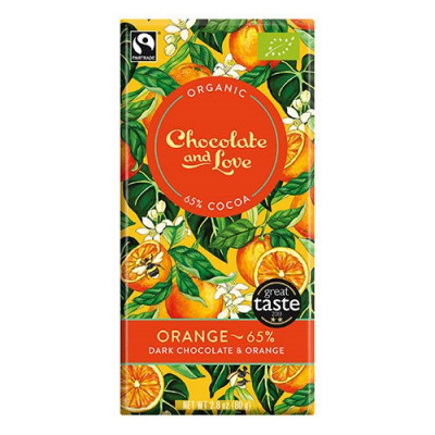 Chocolate and Love Chokolade Orange 65% Ø (80g)
