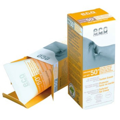ECO Cosmetics Solcreme SPF 50 med Havtorn & Oliven (75 ml)