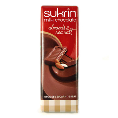 Sukrin Mælkechokolade med Mandel og Havsalt (40 gr)