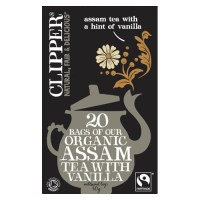 Clipper Assam Te med Vanilla Ø (20 breve)