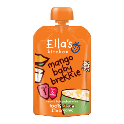 Ellas Kitchen Babymos Yoghurt Mango/Ris Ø 6 Mdr (100 gr)