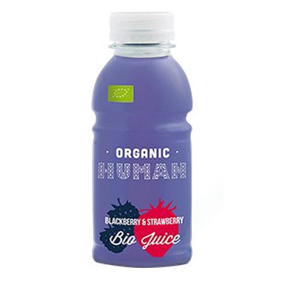 HUMAN Jordbær/Brombær juice Ø 330 ml.