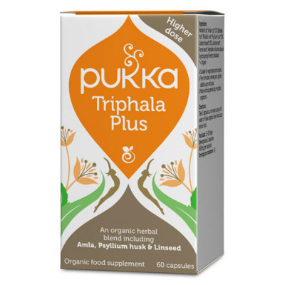 Pukka Triphala Plus Ø (60 kapsler)