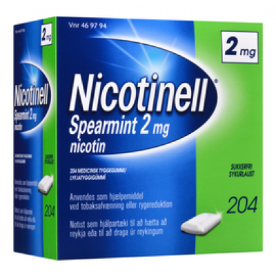 Nicotinell Spearmint 2MG (204 stk)