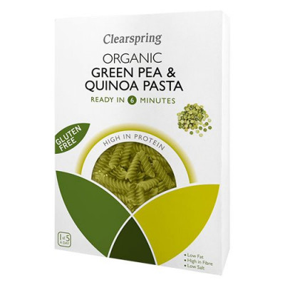 Clearspring Grønne ærter & quinoa fusilli Ø (250 g)