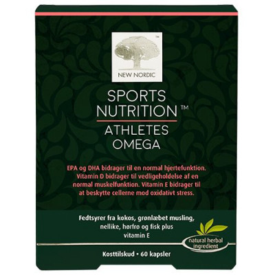 New Nordic Sport Nutrition Athlets Omega (60 kap.)