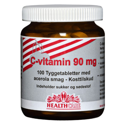 Acerola C-vitamin 90 mg (100 tabletter)