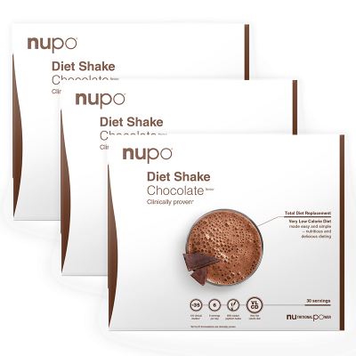 3 x Nupo Diet Shake Chocolate (960 g)
