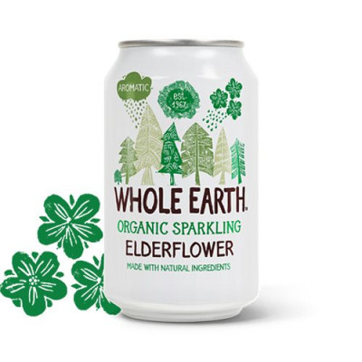 Whole Earth Hyldeblomst sodavand Ø (330 ml)