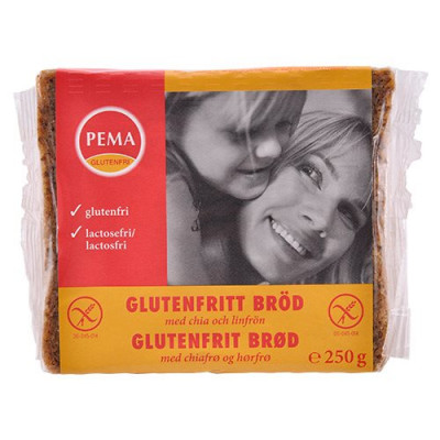Pema Brød i skiver glutenfri Pema Med chiafrø og hørfrø