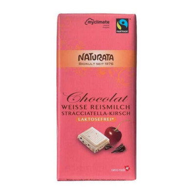 Laktosefri Chokolade Med Kirsebær Ø (100 gr)