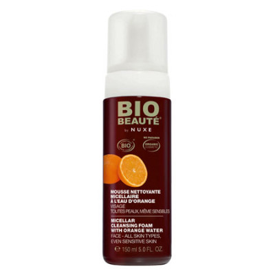 Nuxe Bio BeautÃ© Micellar Cleansing Foam - Renseskum med Orangevand (150 ml)