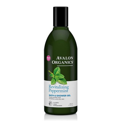 Avalon Organics Bath & Showergel Peppermint Revitlizing (355 ml)