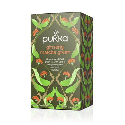 Pukka Ginseng matcha green tea Ø (20 breve)
