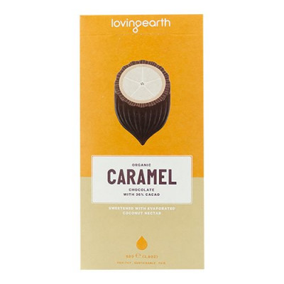 Loving Earth, Chokolade Caramel m cashew & kokos, Ø (80 g.)