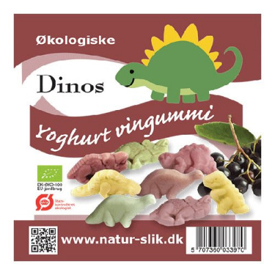 Køb Økologiske Yoghurt Dinos vingummier fra Coala's Naturprodukter 