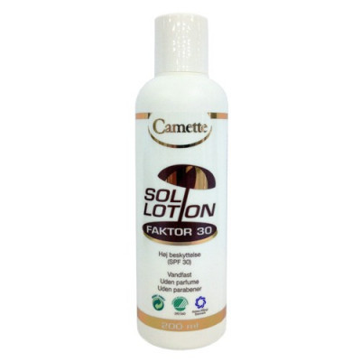 Reception Klage Effektivitet Køb Camette Sollotion Faktor 30 (200 ml) | Pris: 130 med Gratis Fragt
