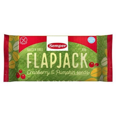 Semper Flapjack tranebær og græskar (85 g)