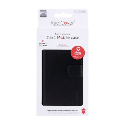 RadiCover Mobilcover iPhone 11 Pro MAX Premium læder sort (1 stk)