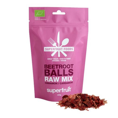 Superfruit Raw Beetrootballs Mix - dadler, revet kokos Ø (200 g)