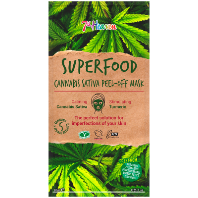7th Heaven Superfood Cannabis Sativa Peel-Off Mask (10 g)
