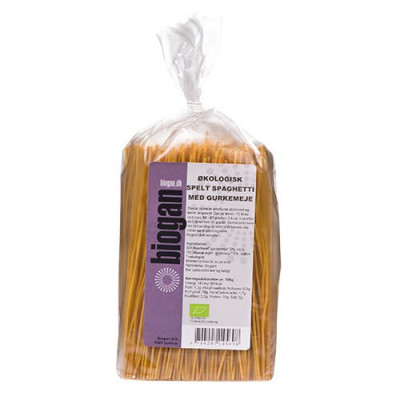 Biogan Spelt Spaghetti m. Gurkemeje Ø (250 g)