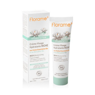 Florame Rich Moisturizing Face Cream - Hydration (50 ml)