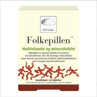 Folkepillen M. Urter og Frugter (60 tabletter)