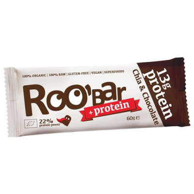 Roo'Bar Chia & Chocolate Proteinbar Ø (30 gr)