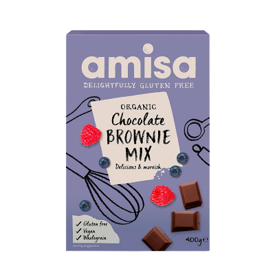 Amisa Glutenfri Chokolade Brownies Mix Ø (400 g)