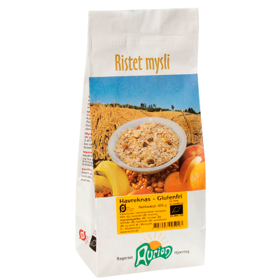 Aurion Ristet Mysli - Havreknas Glutenfri Ø (475 g)