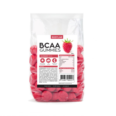 Bodylab BCAA Gummies Raspberry Rush (100 g)