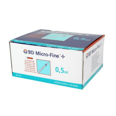 BD Micro Fine Insulinsprøjte 0,5 ml
